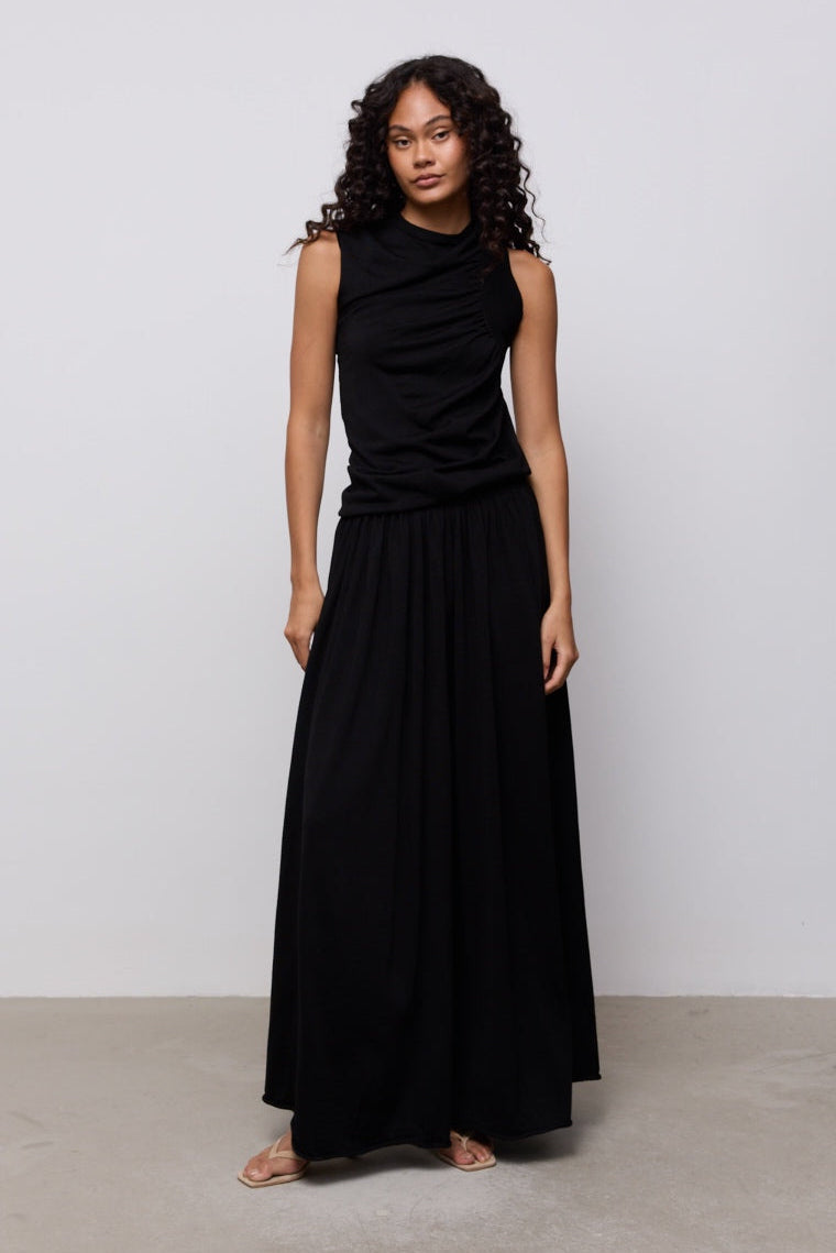 Sheer Knitted Maxi Skirt