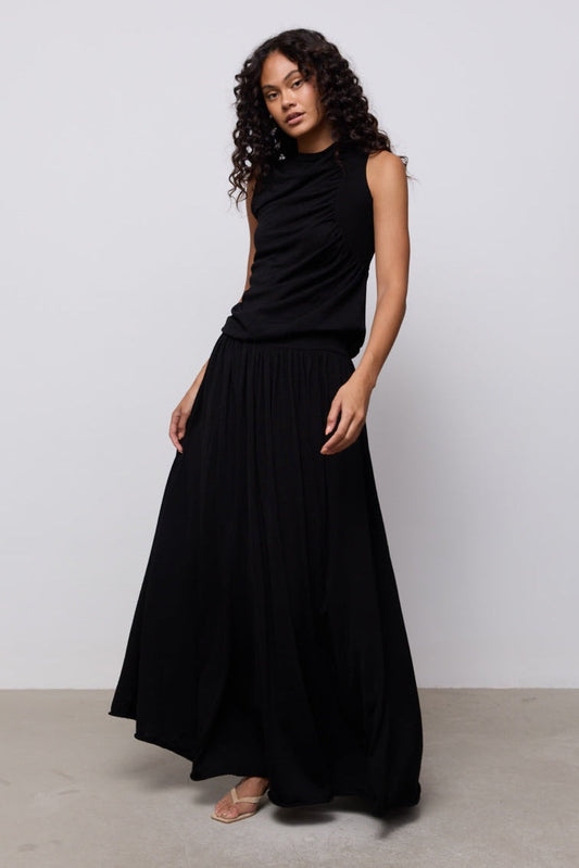 Sheer Knitted Maxi Skirt