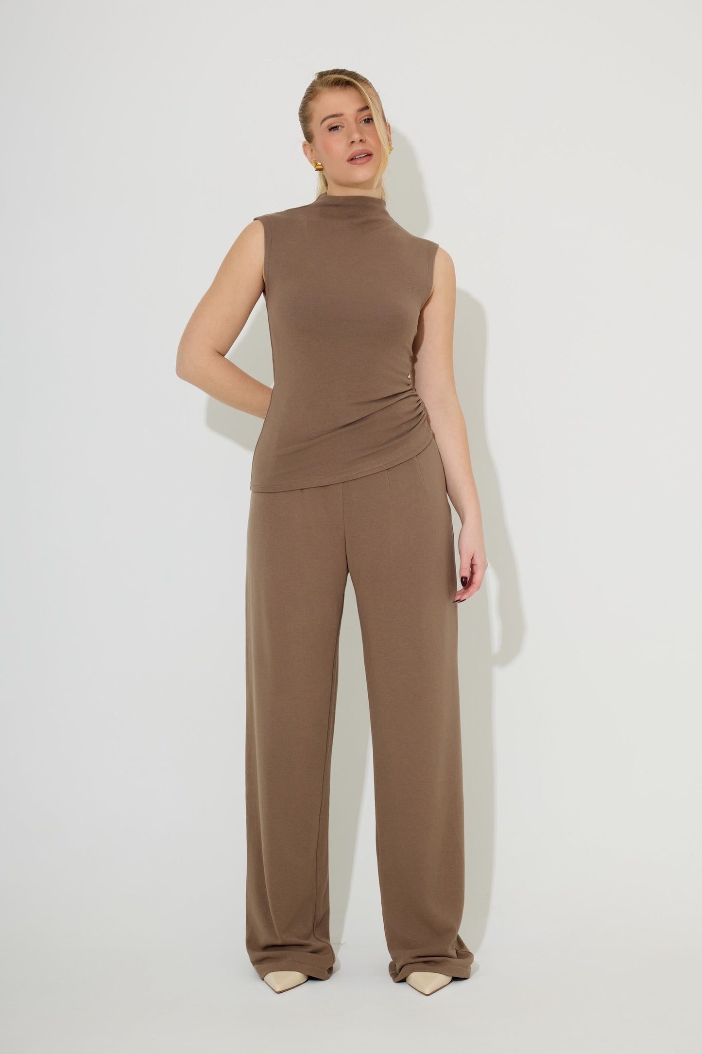Cotton Mix Jersey Trousers