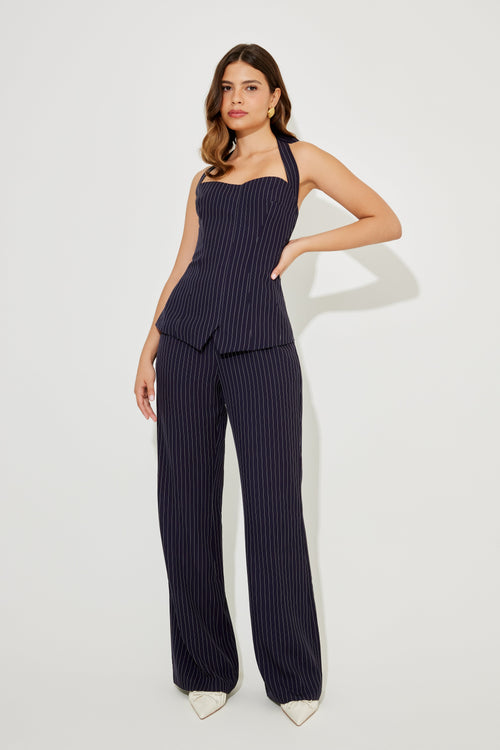 Pinstripe Trousers