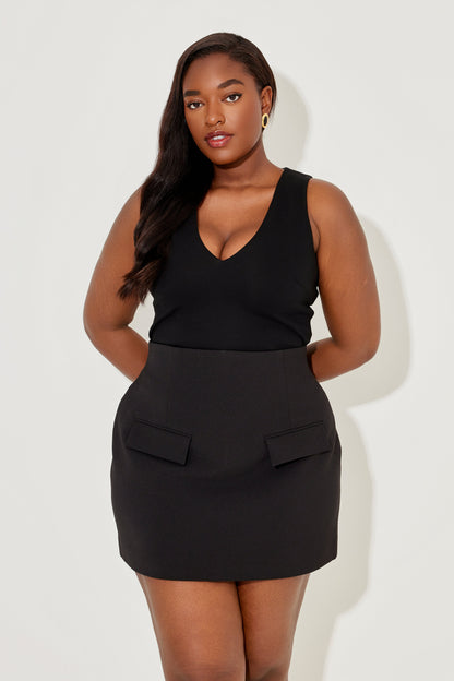 Structured Mini Skirt
