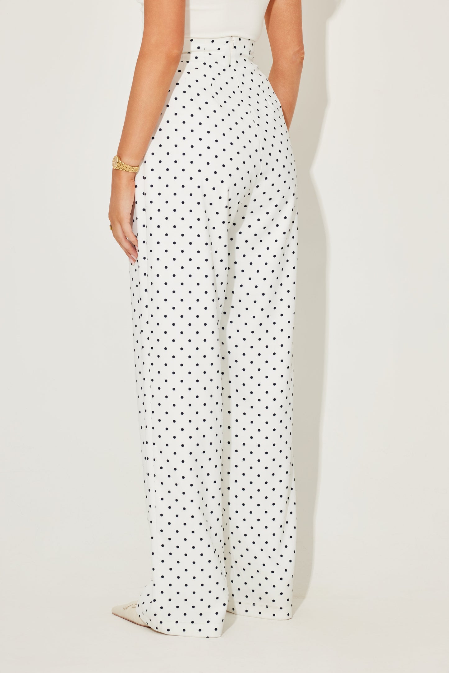 Polka Dot Wide Legs