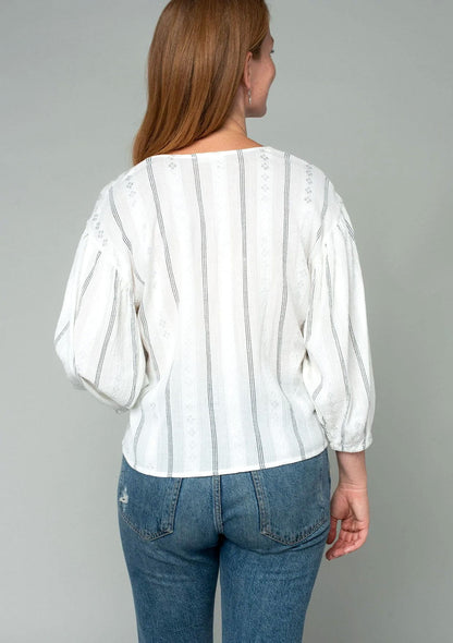 Elodie Tie Front Top