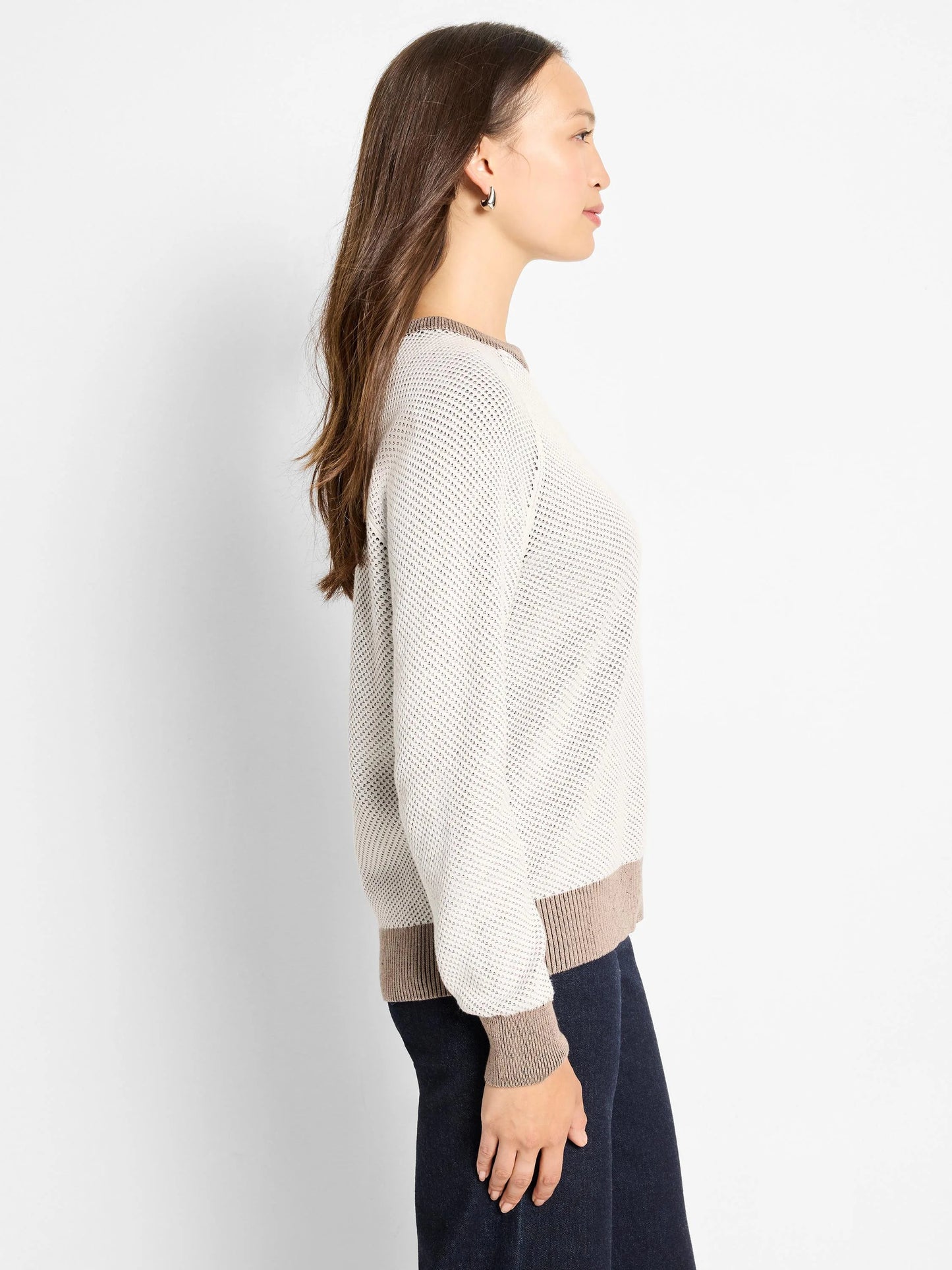 Textured Cotton Sweater