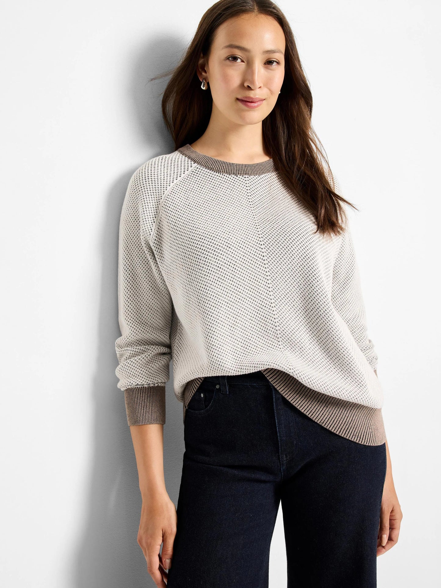 Textured Cotton Sweater