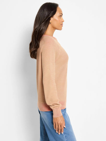 Textured Cotton Sweater