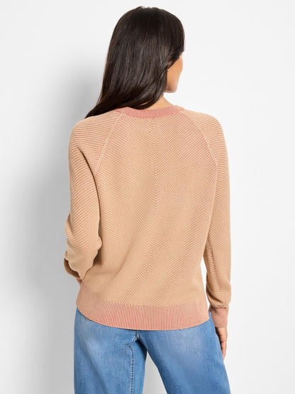 Textured Cotton Sweater
