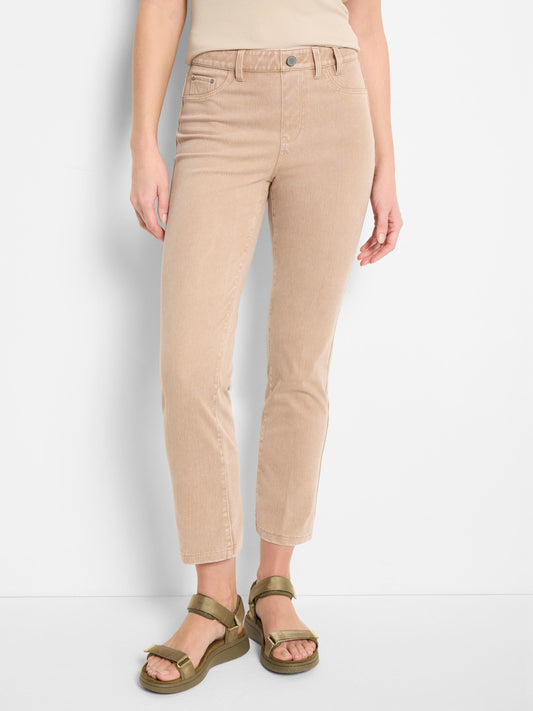 Recess Straight Knit Ankle Pull On Jeans