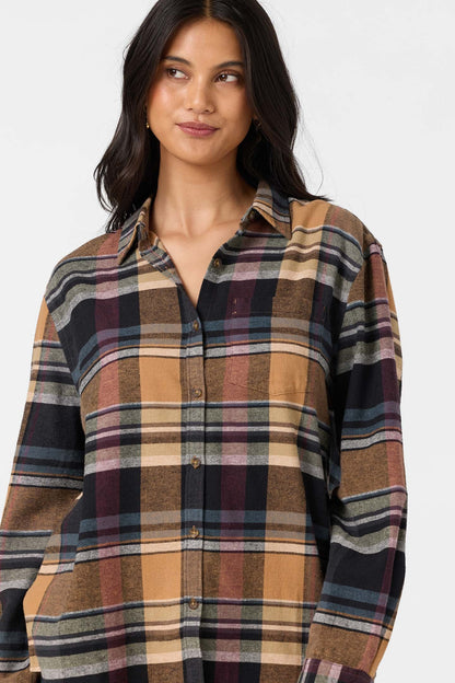 Logan Flannel Long Sleeve Top