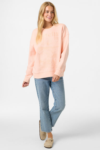 Chore Break Oversized Crew Neck Fleece