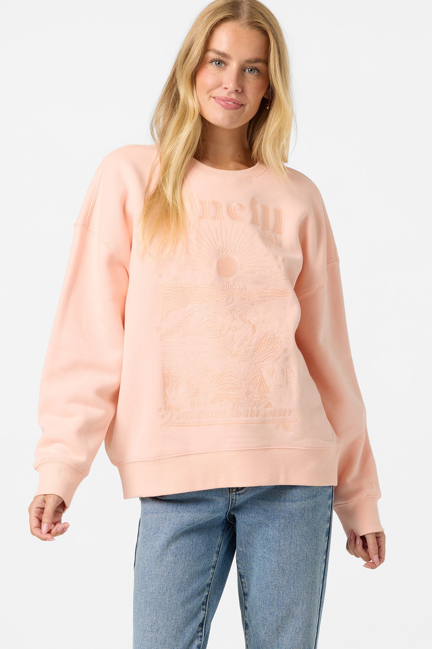 Chore Break Oversized Crew Neck Fleece