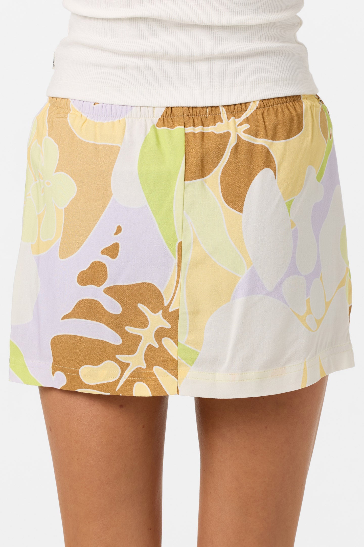 Alyssa Leah Tropical Woven Short Skirt