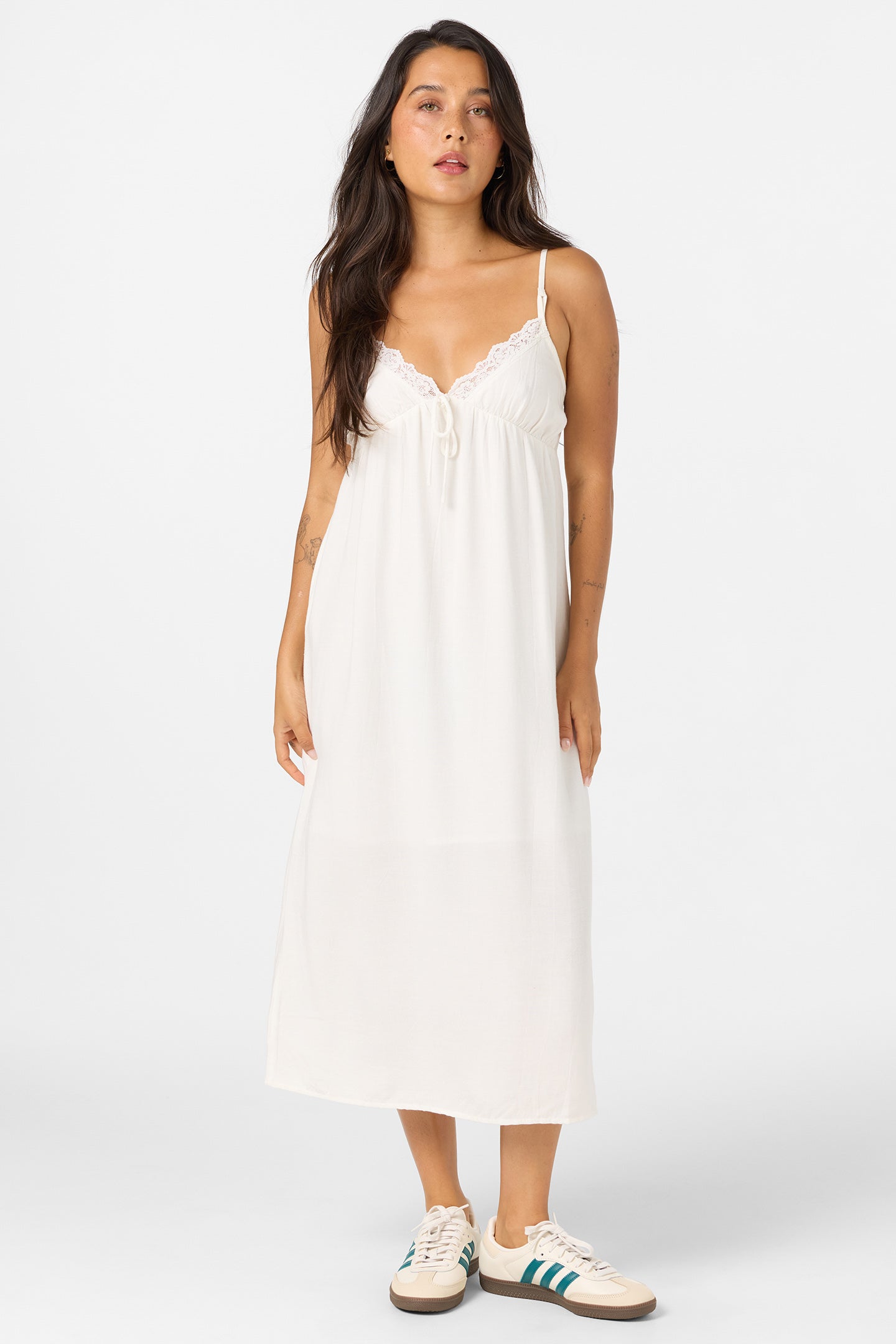Dayna Solid Midi Dress