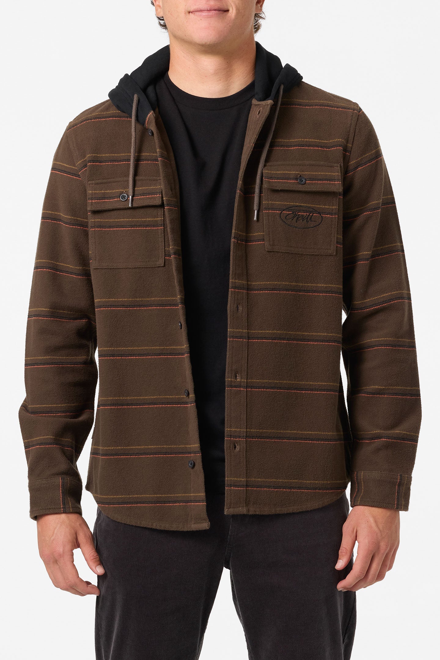Archer Hooded Flannel Standard Fit Long Sleeve Shirt