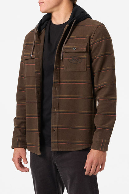 Archer Hooded Flannel Standard Fit Long Sleeve Shirt