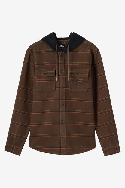 Archer Hooded Flannel Standard Fit Long Sleeve Shirt