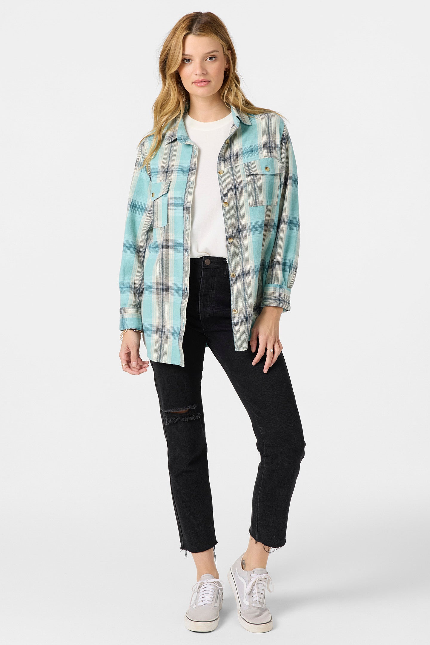 Brooks Flannel Long Sleeve Top