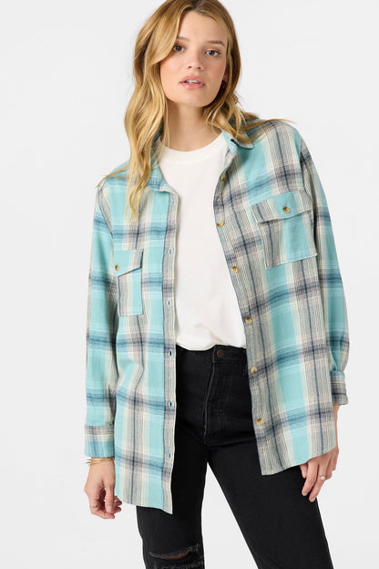 Brooks Flannel Long Sleeve Top