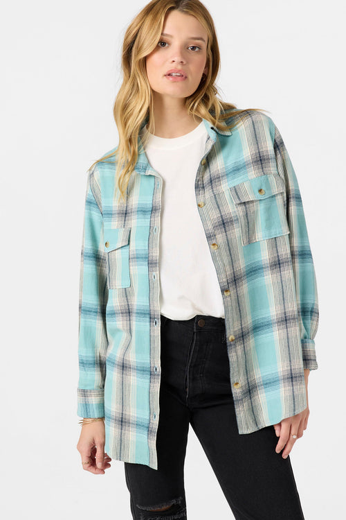 Brooks Flannel Long Sleeve Top