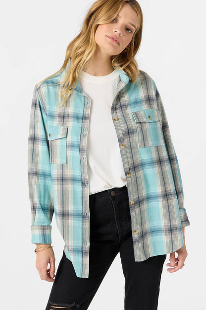 Brooks Flannel Long Sleeve Top