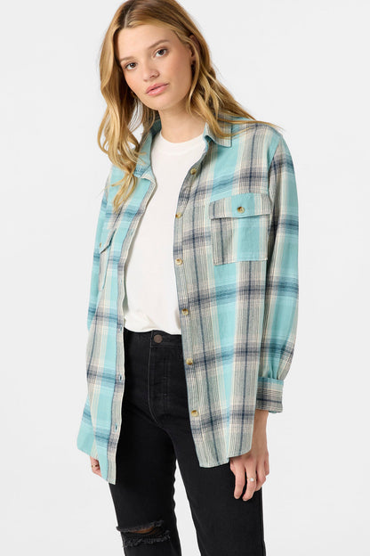 Brooks Flannel Long Sleeve Top