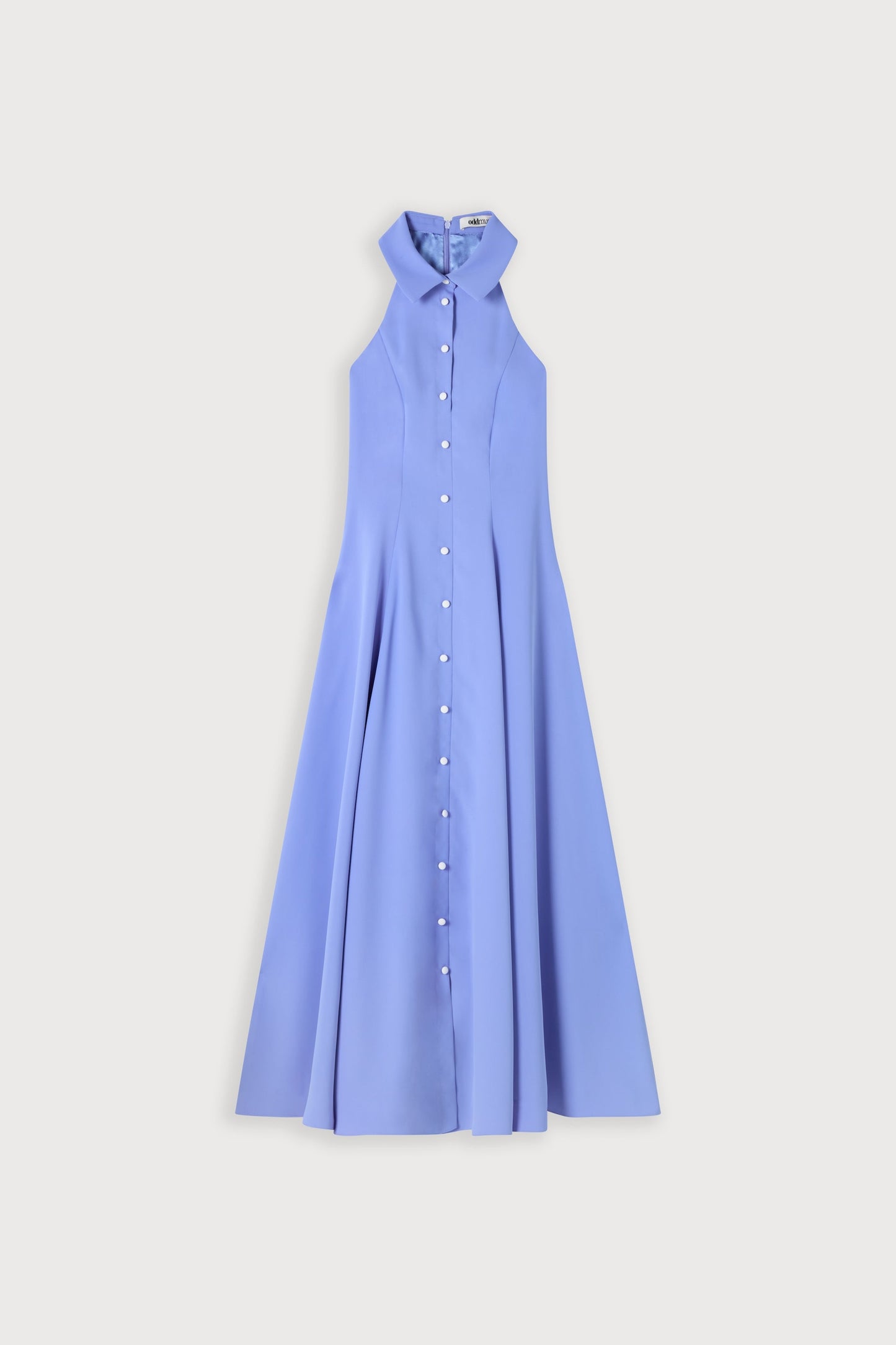 Flowy Collar Maxi Dress
