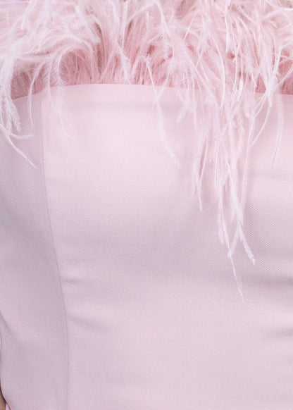 Forever Yours Feather Gown - Pink