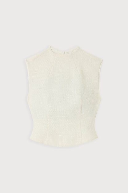 Bouclé Sleeveless Top