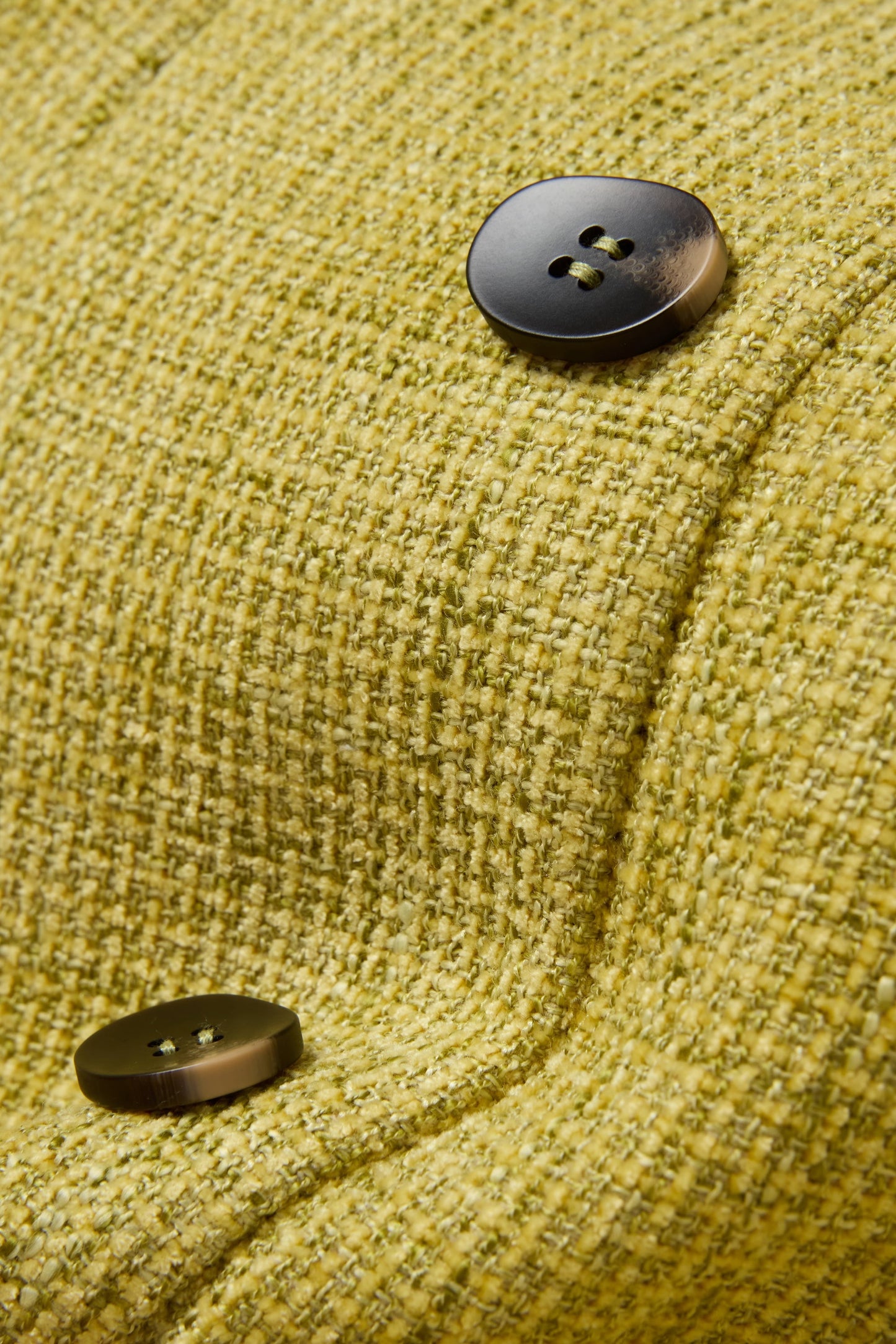 Cotton Mix Bouclé Button Dress