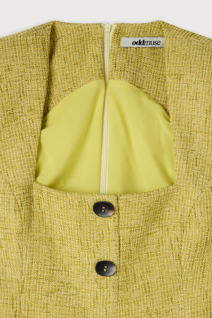 Cotton Mix Bouclé Waistcoat