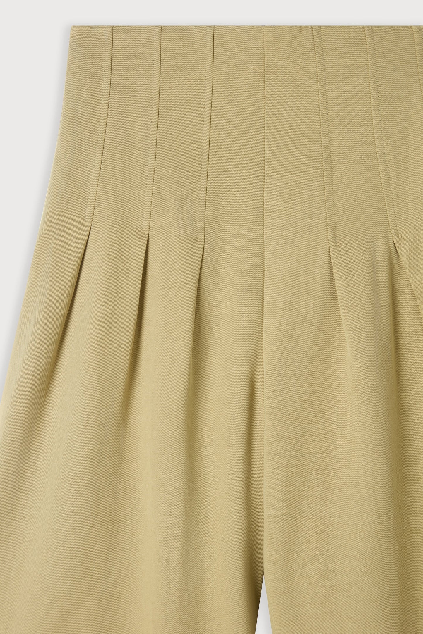 Cotton Mix Cinched Trousers