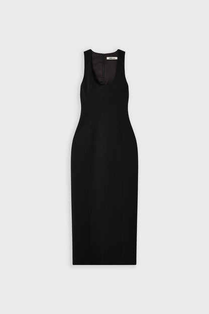 Cotton Mix Midi Dress