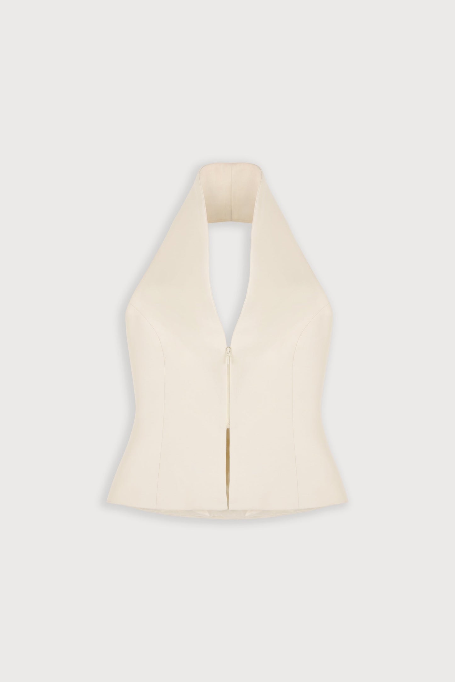 Cotton Mix Zip Detail Top