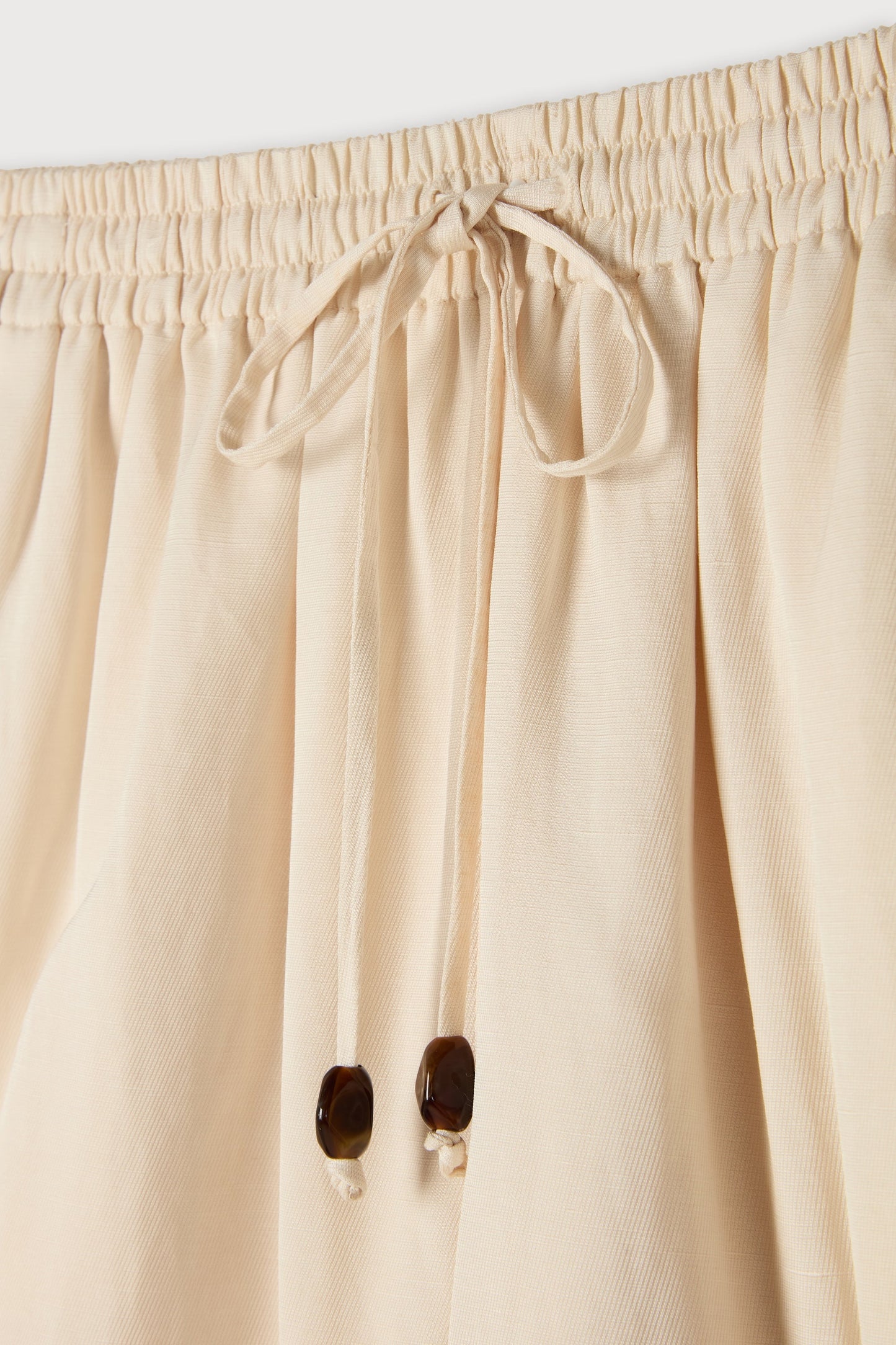 Linen Mix Tie Waist Trousers