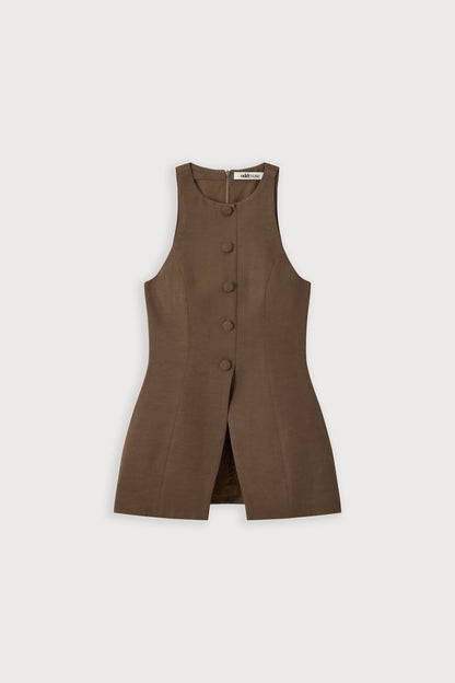 Linen Mix Waistcoat