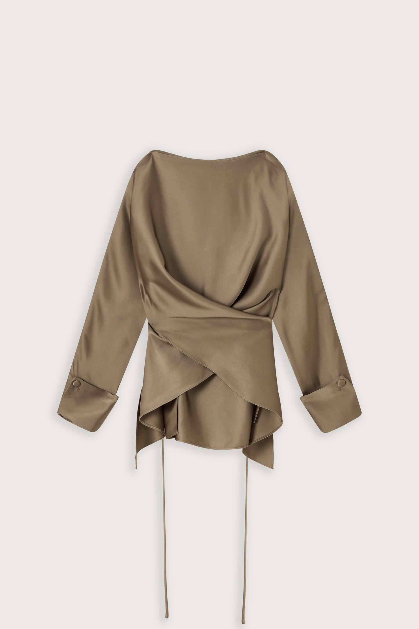 Satin Wrap Top