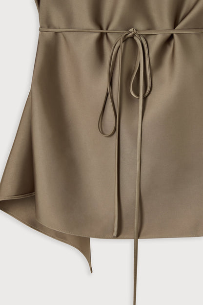 Satin Wrap Top