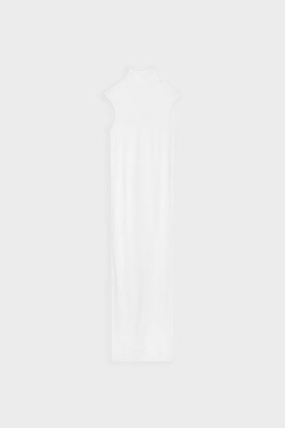 Sheer High Neck Maxi Dress