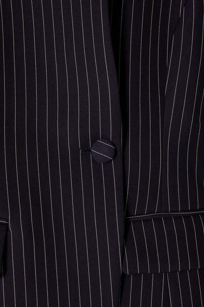 Tailored Pinstripe Blazer