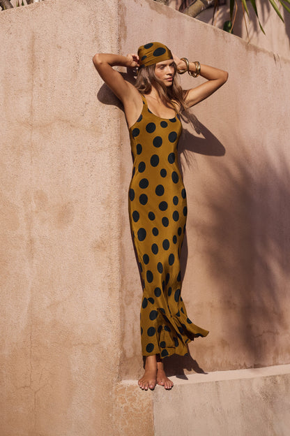 Gia Dress In Ginger Spot