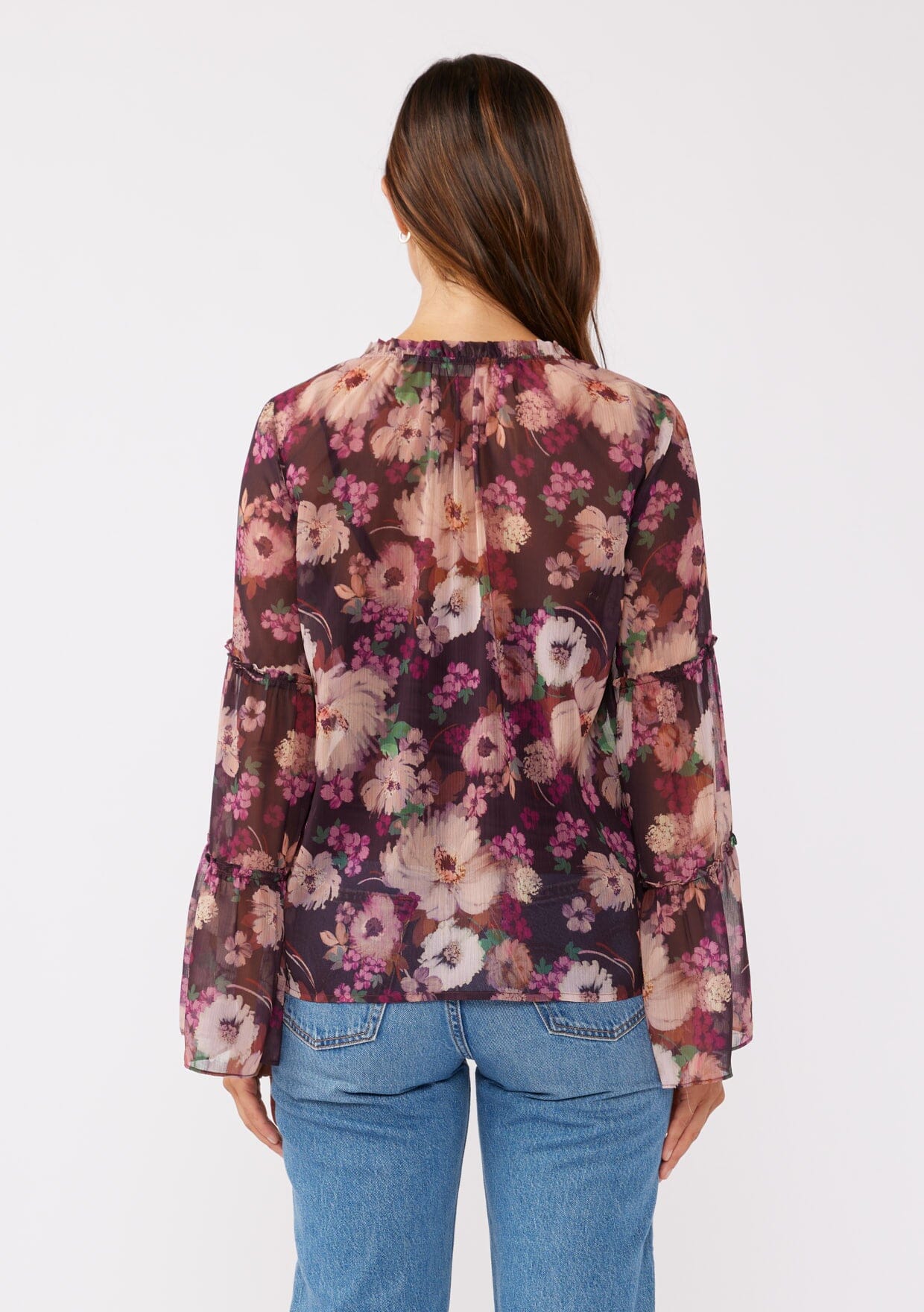 Lenni Floral Bell Sleeve Blouse