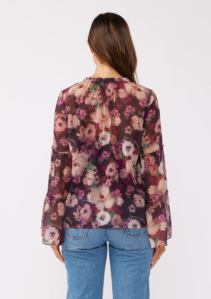 Lenni Floral Bell Sleeve Blouse