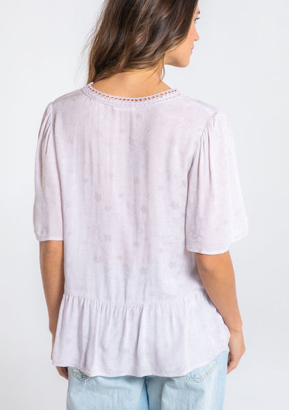 Ocean Eyes Lattice Trim Top