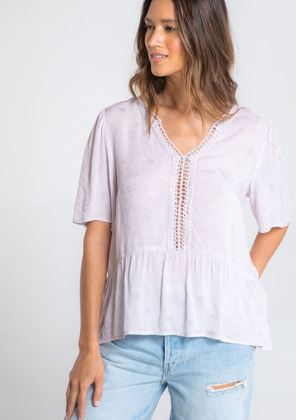 Ocean Eyes Lattice Trim Top