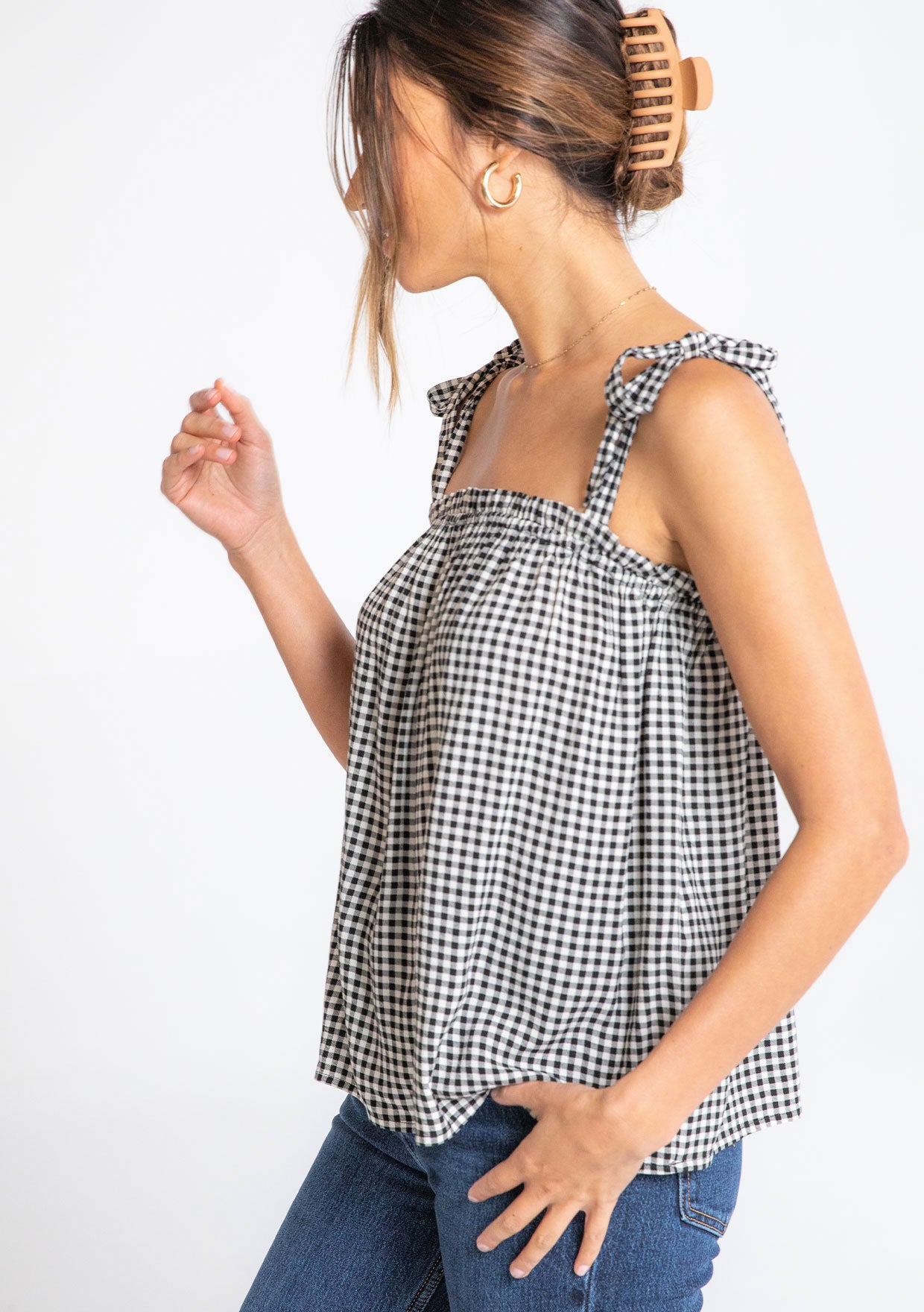 Milla Gingham Tank Top