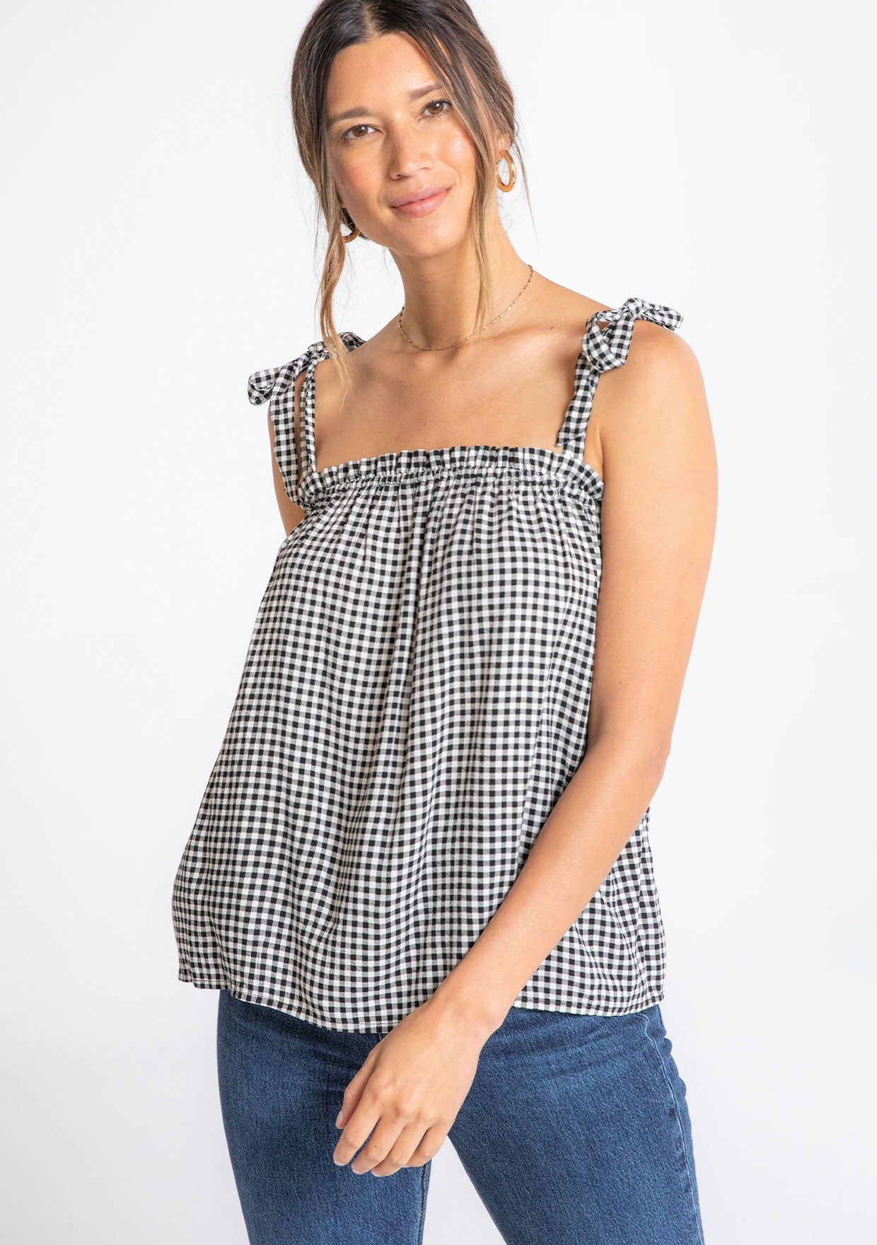 Milla Gingham Tank Top