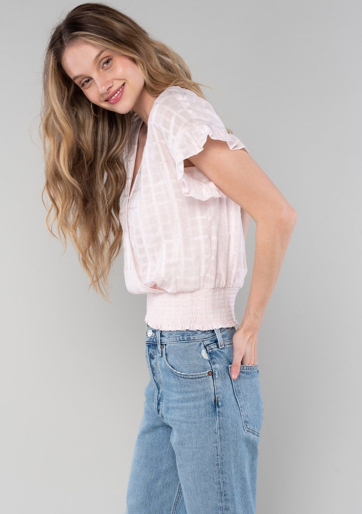 Mathilde Ruffle Sleeve Top