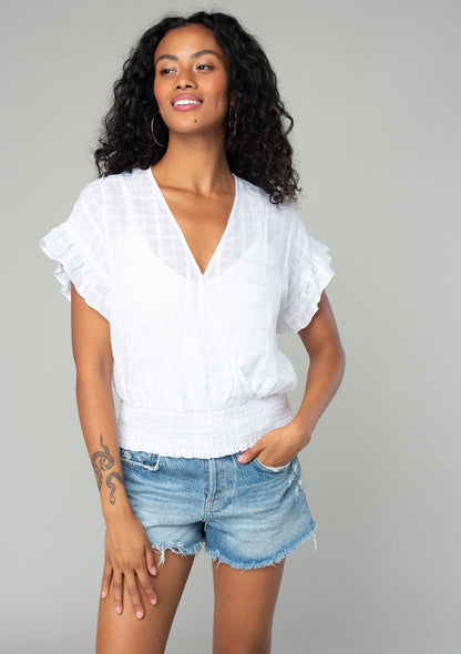 Mathilde Ruffle Sleeve Top