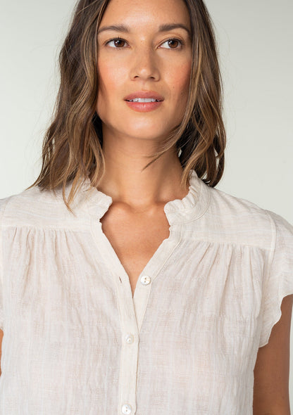 Padma Flutter Sleeve Top