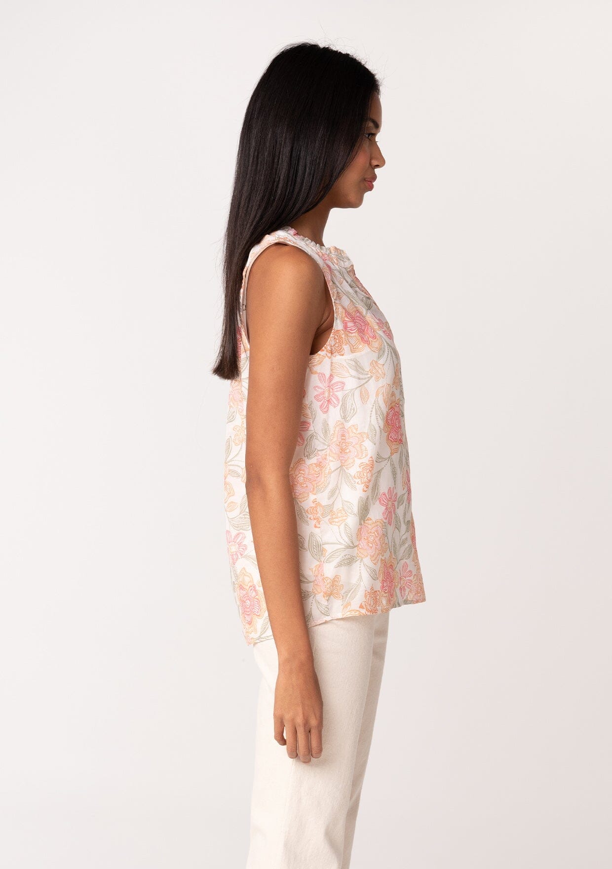 Sami Button Front Tank Top